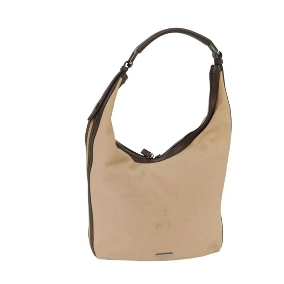 GUCCI Shoulder Bag Canvas Beige Brown Silver 001 4288 Auth ti2331 - Picture 1 of 16